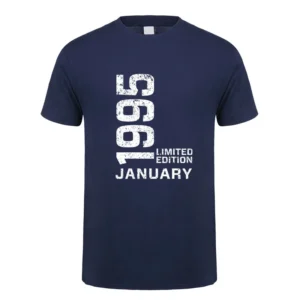 Born in 1995 March August December T Shirt Women Men 1995 30 Years Old 30th Birthday Gifts Cotton T-shirts Tops DY-038